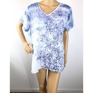 Coldwater Creek Floral Top Size 2X